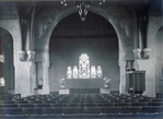 Kerkzaal met oorspronkelijke inrichting.
<br/>
Archief Stichting Vrienden van de Spieghelkerk, 1925